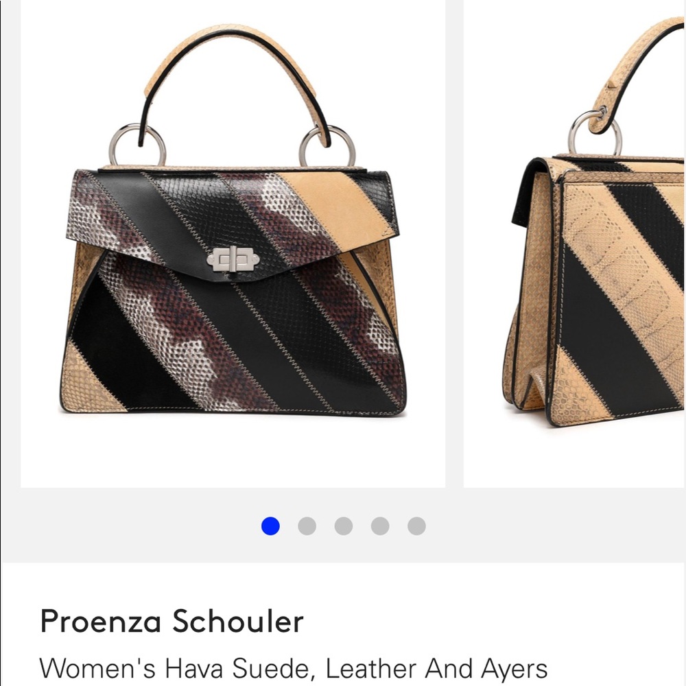 Proenza Schouler Suede, Leather $ Snakeskin Bag